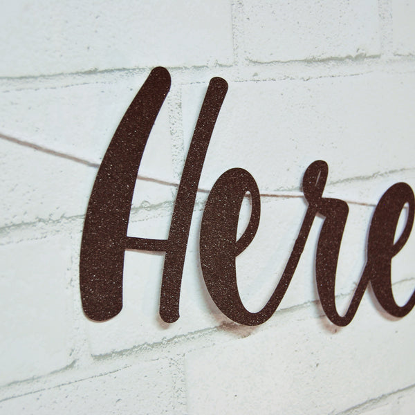 "Here We Grow" Pregnancy Announcement Banner