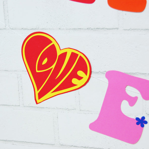 Hippie Birthday Banner