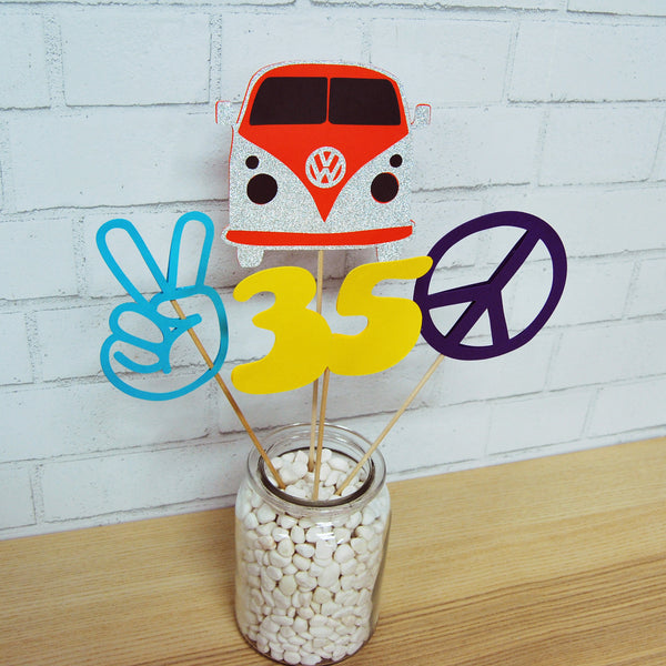 Hippie Party Centerpiece