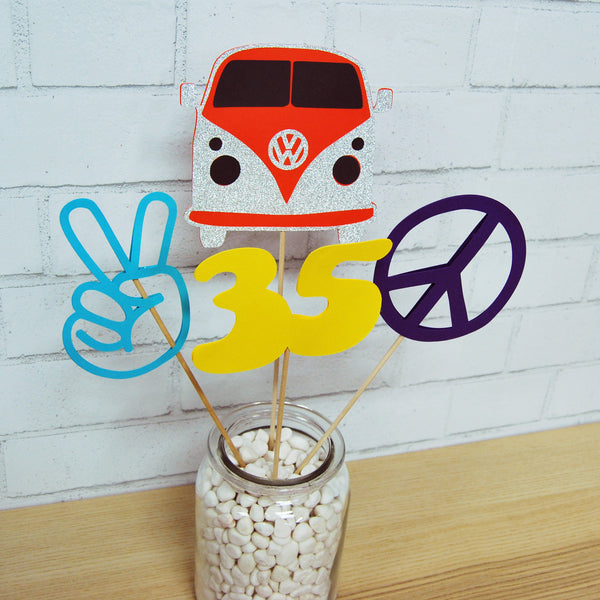 Hippie Party Centerpiece