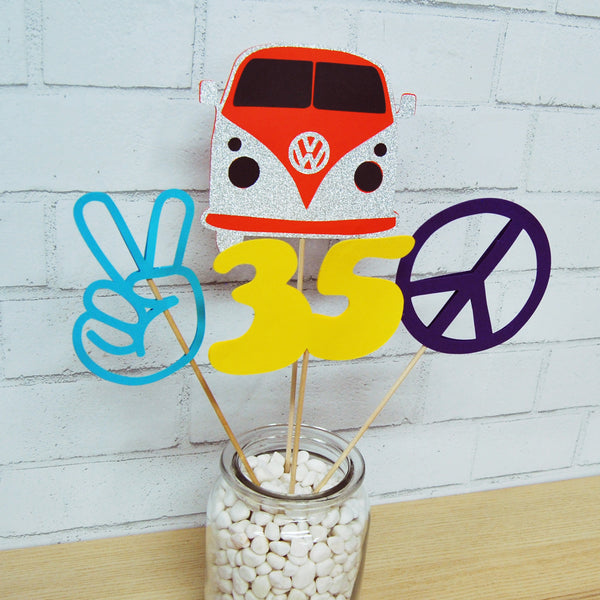 Hippie Party Centerpiece