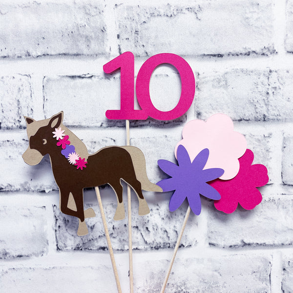 Horse Birthday Centerpiece