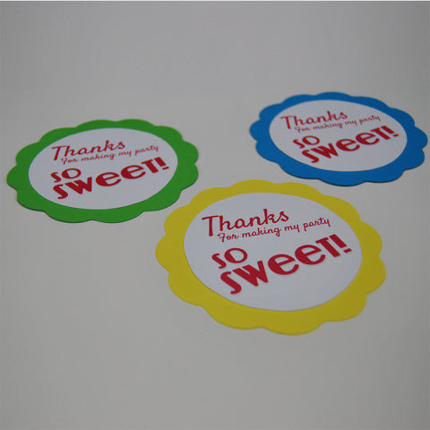 Ice Cream Party Favor Tags