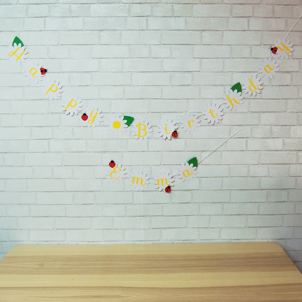 Ladybug Birthday Banner