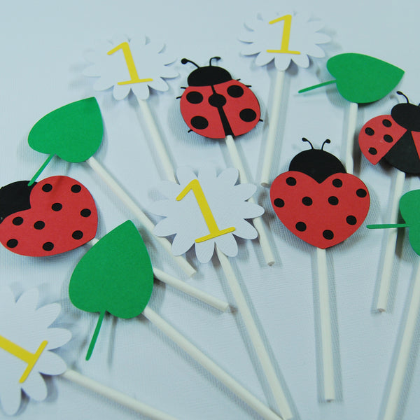 Ladybug Cupcake Toppers
