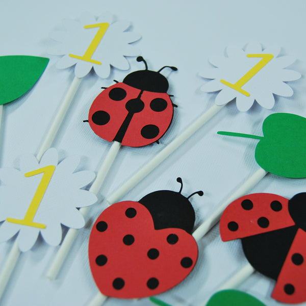 Ladybug Cupcake Toppers