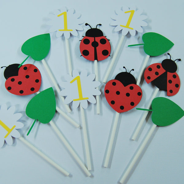 Ladybug Cupcake Toppers