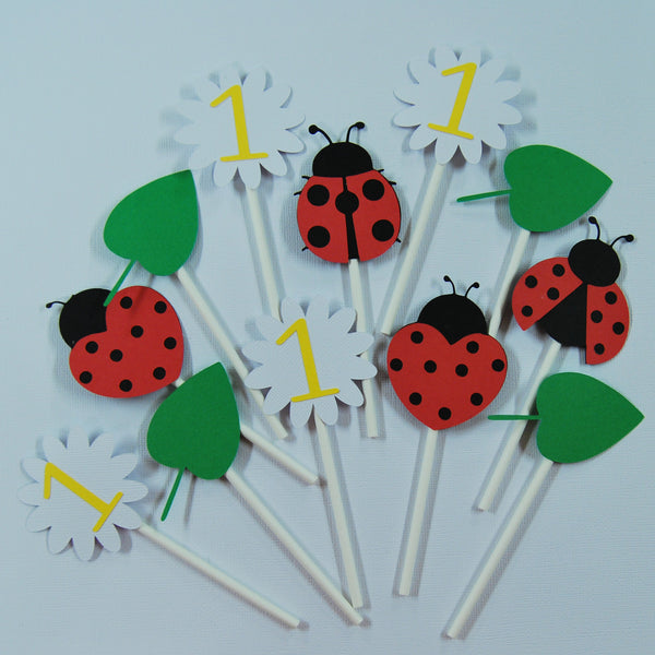Ladybug Cupcake Toppers