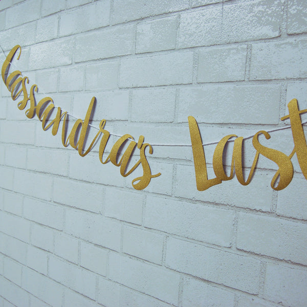 "Last Ride" Derby Themed Bachelorette Party Banner