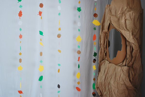 Woodland Leaf and Acorn Garland
