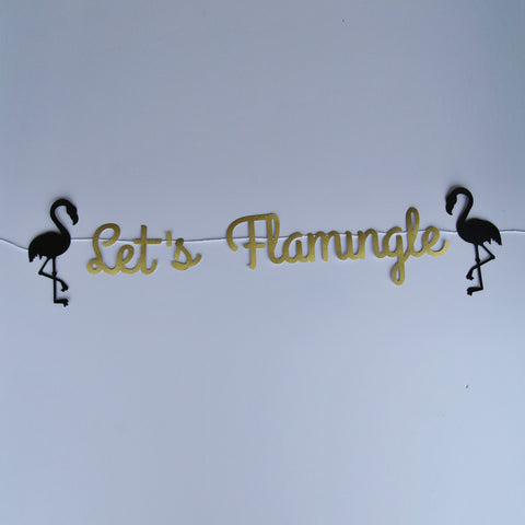 "Let's Flamingle" Banner