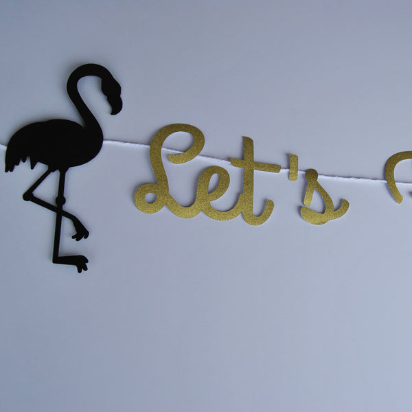 "Let's Flamingle" Banner