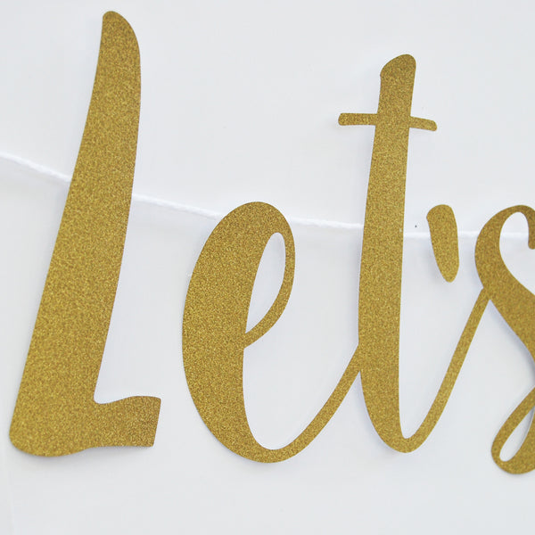 "Let's Party, But Only Until 9pm" Banner