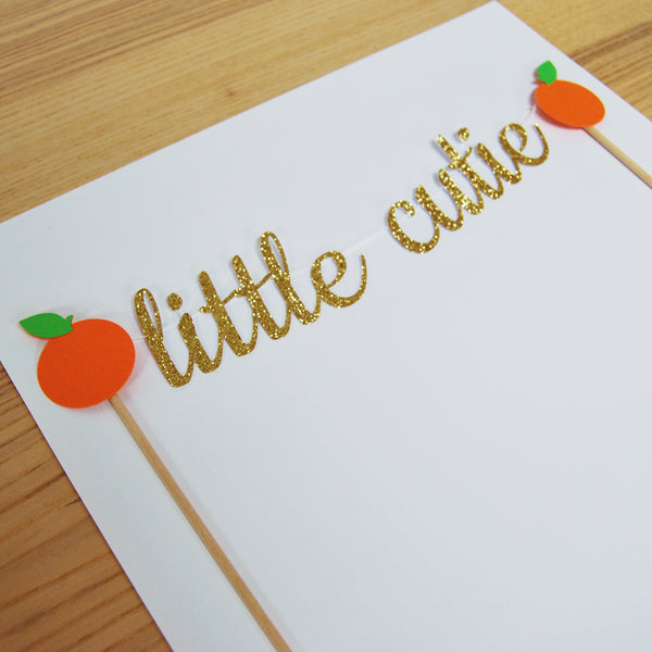 A Little Cutie is on the Way Cake Topper