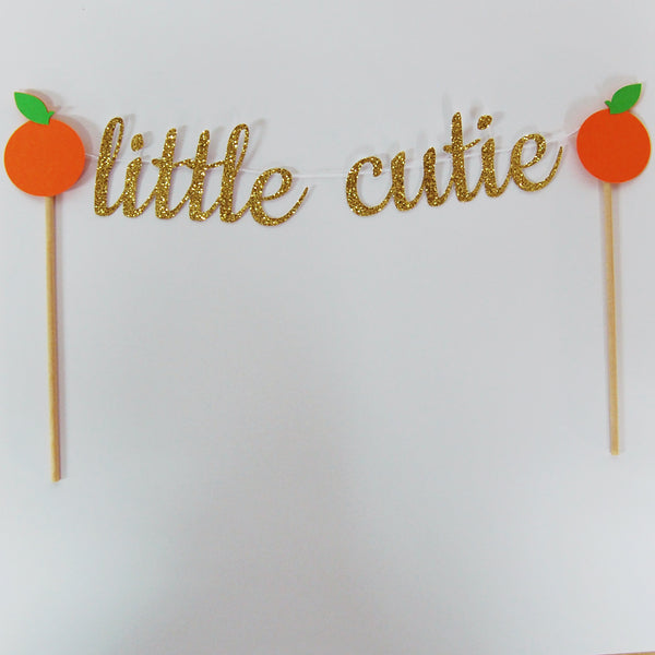A Little Cutie is on the Way Cake Topper