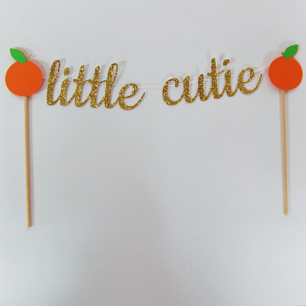 A Little Cutie is on the Way Cake Topper