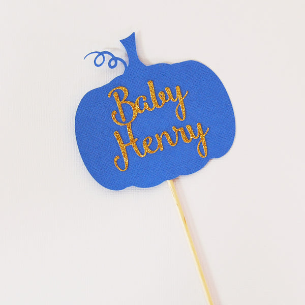 Little Pumpkin Baby Shower Cake Topper