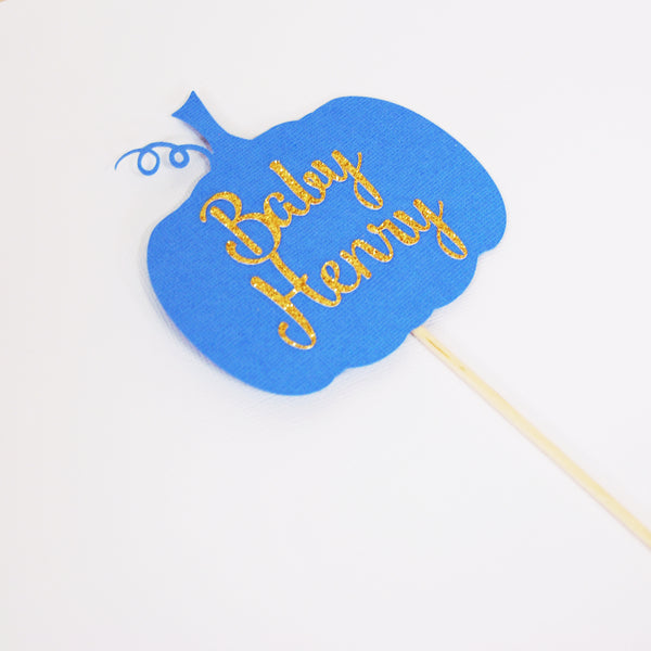 Little Pumpkin Baby Shower Cake Topper