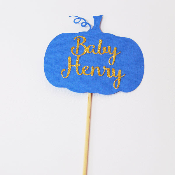 Little Pumpkin Baby Shower Cake Topper