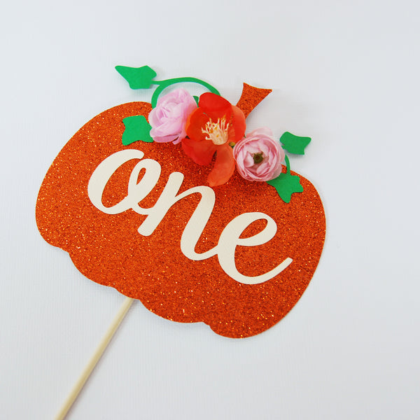 Little Pumpkin Cake Topper