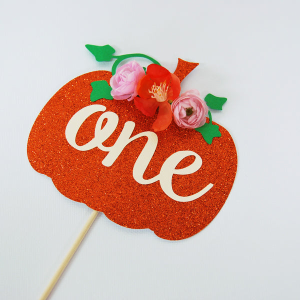 Little Pumpkin Cake Topper