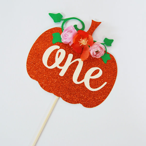 Little Pumpkin Cake Topper