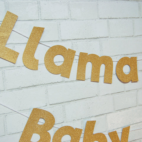 Llama Llama Baby Mama Fiesta Baby Shower Banner