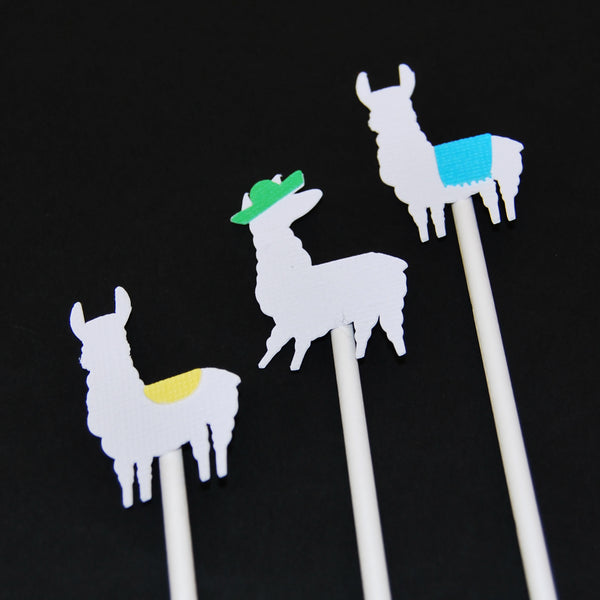Llama and Cactus Cupcake Toppers