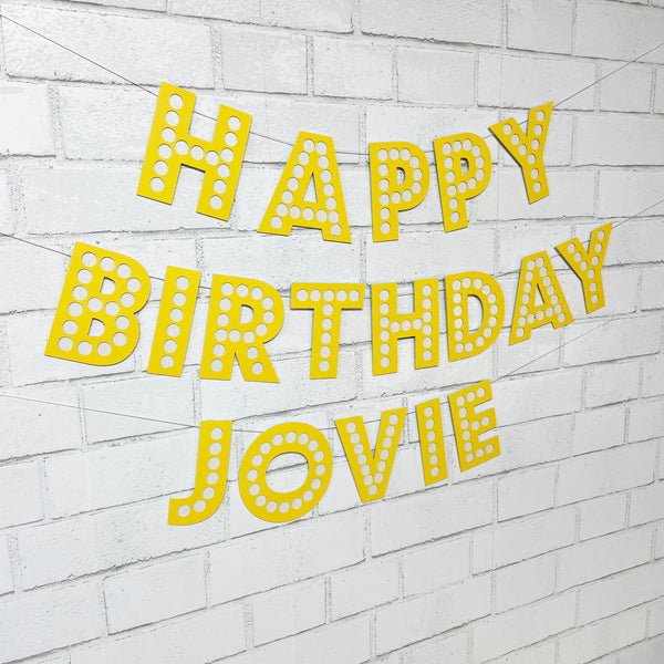 Movie Marquee Birthday Banner