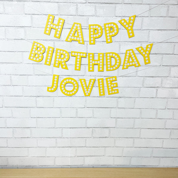 Movie Marquee Birthday Banner