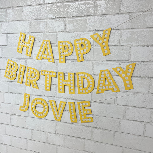 Movie Marquee Birthday Banner