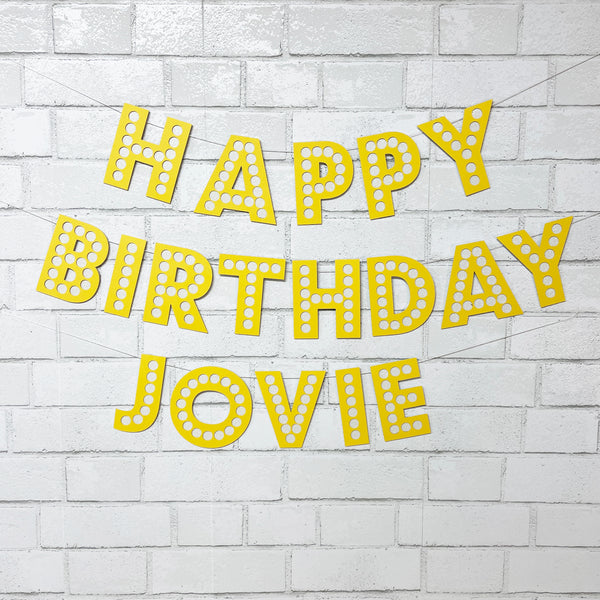 Movie Marquee Birthday Banner
