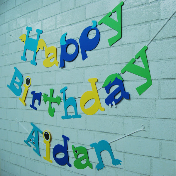 Monster Birthday Banner