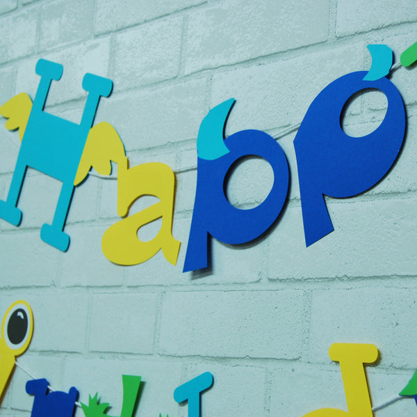 Monster Birthday Banner