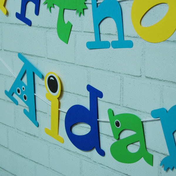 Monster Birthday Banner