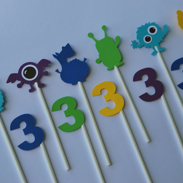 Monster Cupcake Toppers