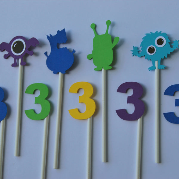 Monster Cupcake Toppers