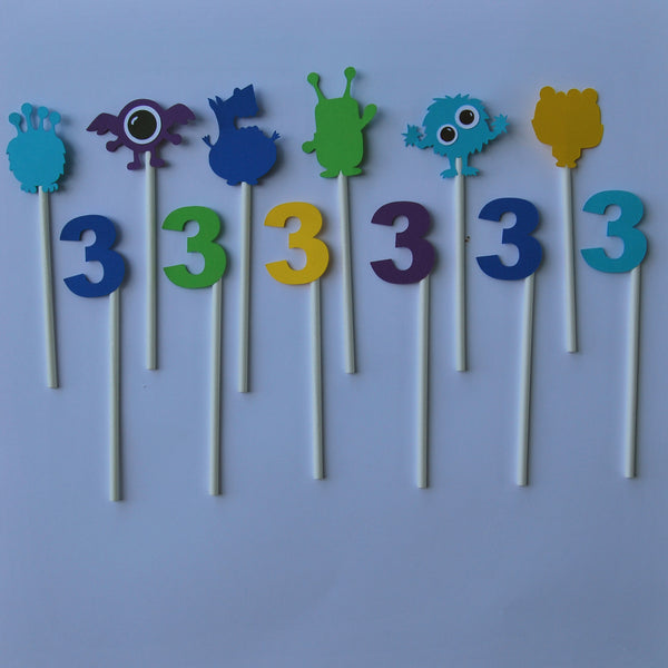 Monster Cupcake Toppers