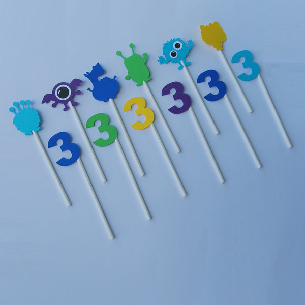 Monster Cupcake Toppers