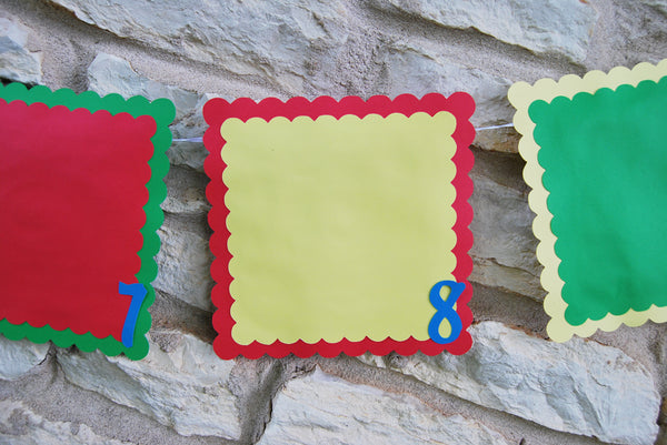 Monthly Photo Birthday Banner