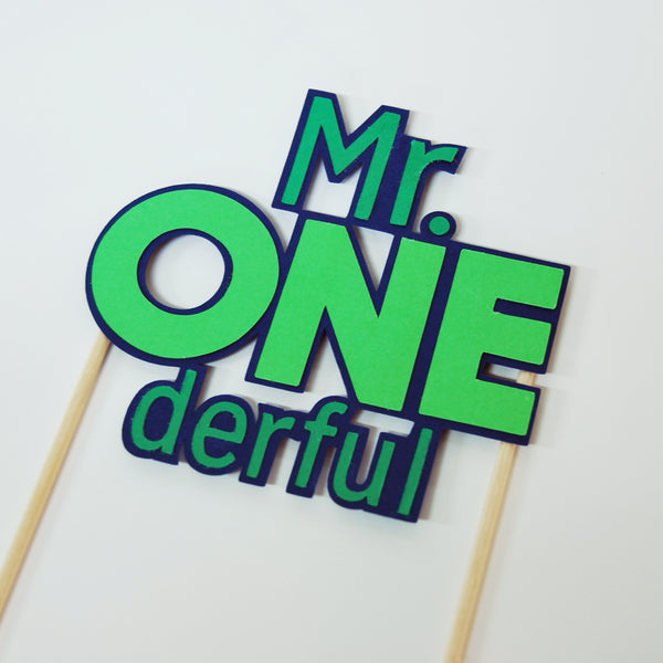 Mr.Onederful Cake Topper