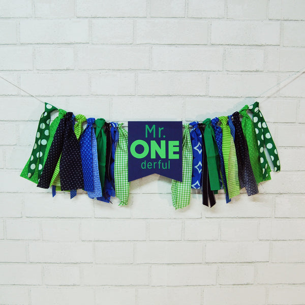 Mr.Onederful High Chair Banner