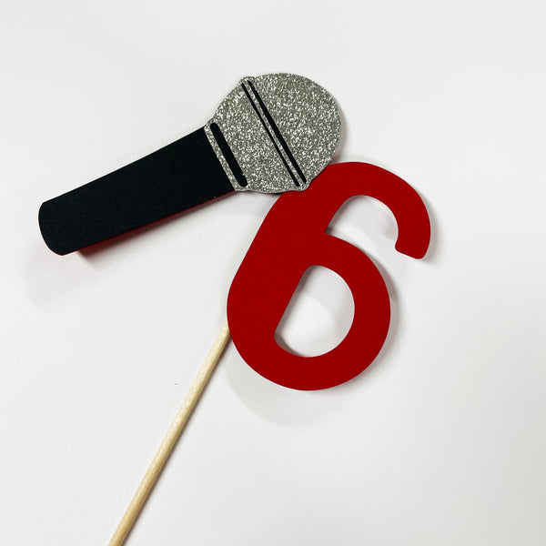 Microphone Cake Topper
