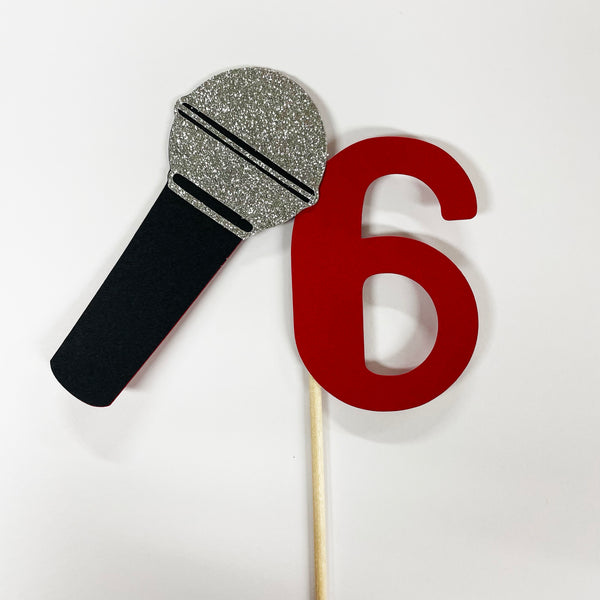 Microphone Cake Topper