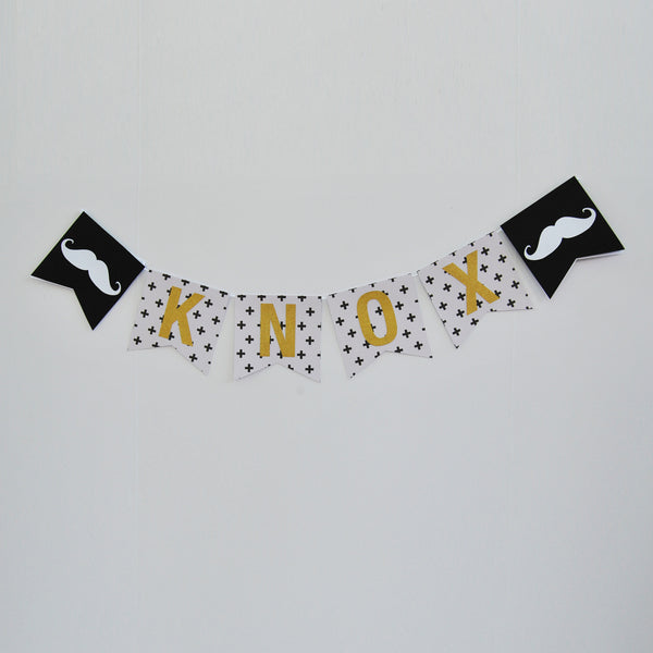 Mustache and Bowtie Banner