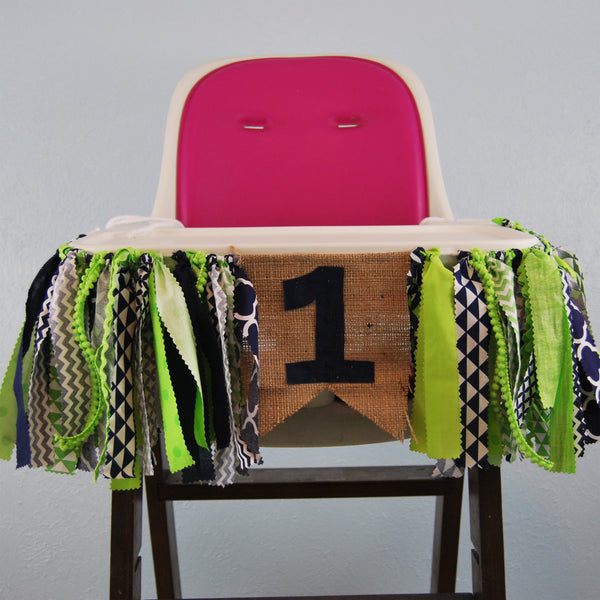 High Chair Birthday Banner