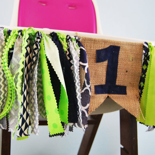 High Chair Birthday Banner