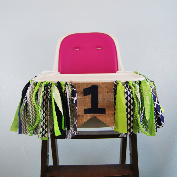 High Chair Birthday Banner