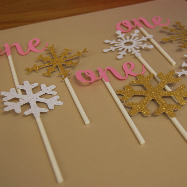 Winter ONEderland Cupcake Toppers