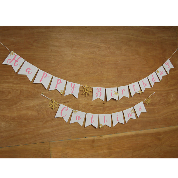 Winter ONEderland Birthday Banner